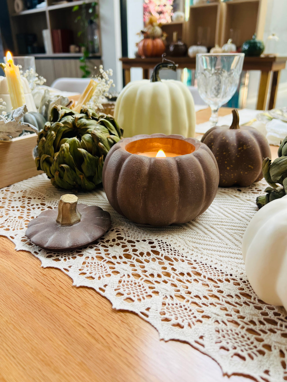 Vela Calabaza Avellana