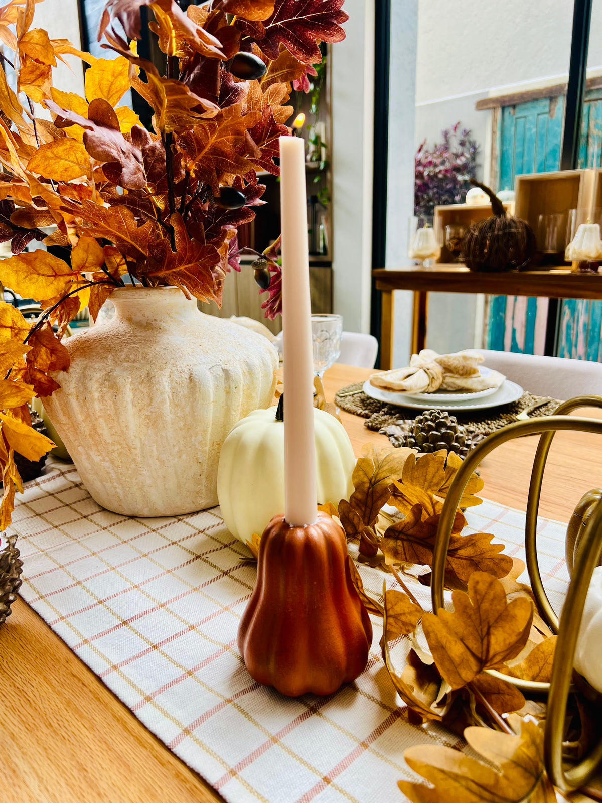 Portavela Calabaza Canela